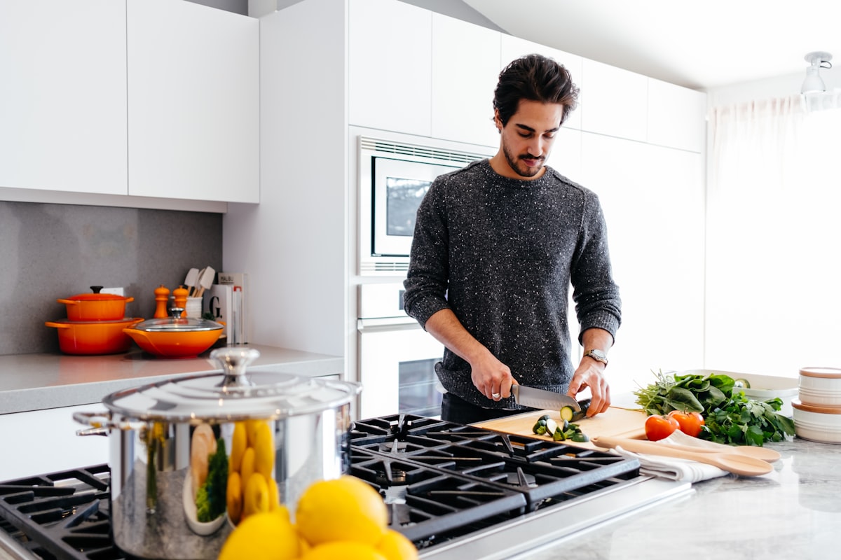 Salad hijau dengan dressing khusus